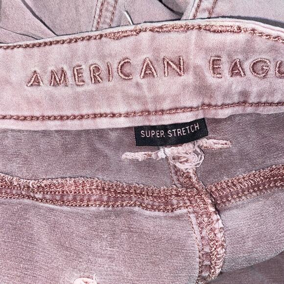 American Eagle Outfitters Mauve Pink Purple Hi-Rise Jeggings Women's Size 10 - Picture 6 of 8
